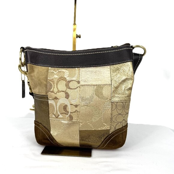 Coach Patchwork Hobo Brown - Picture 1 of 12